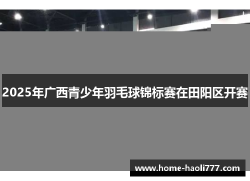 2025年广西青少年羽毛球锦标赛在田阳区开赛